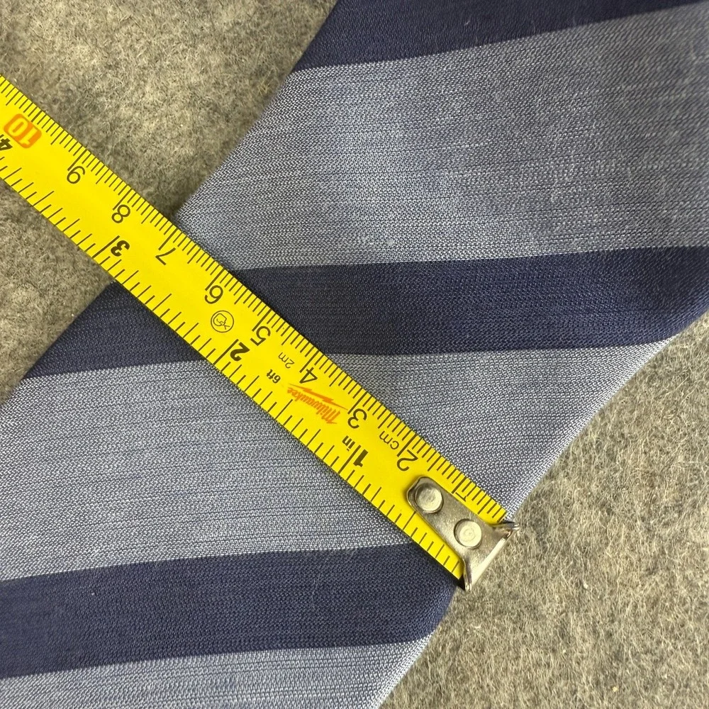Banana Republic Blue Textured Stripes Nanotex Stain Resistant Silk Blend‎ Tie
